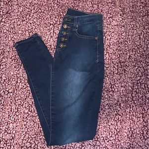 Mudd junior high wasted jeggings, size 3